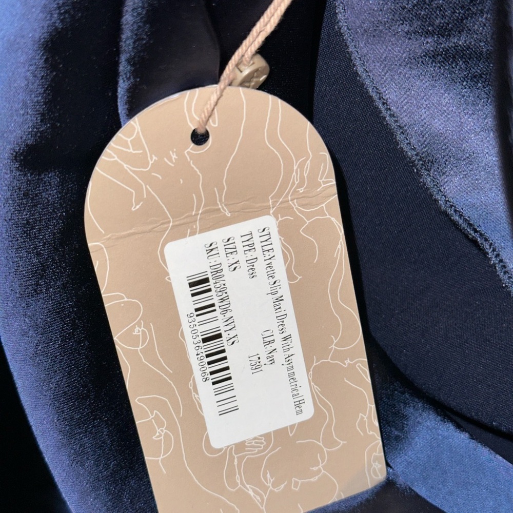 Meshki Navy Cowl Neck Midi Dress - Picture 4 of 5